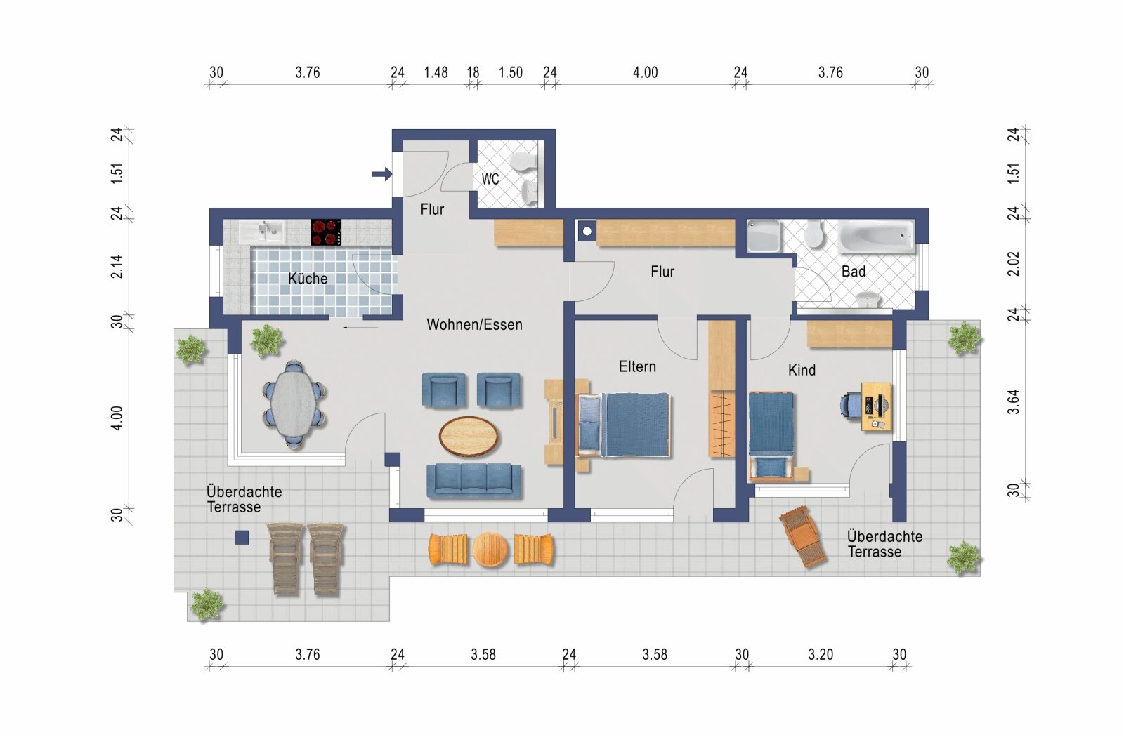  Grundriss Wohnung Nr. 5